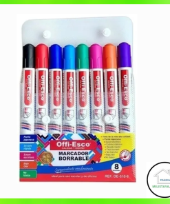 Marcador borrable Offi-Esco Ref. OE-510-8 Caja * 8 colores surtidos