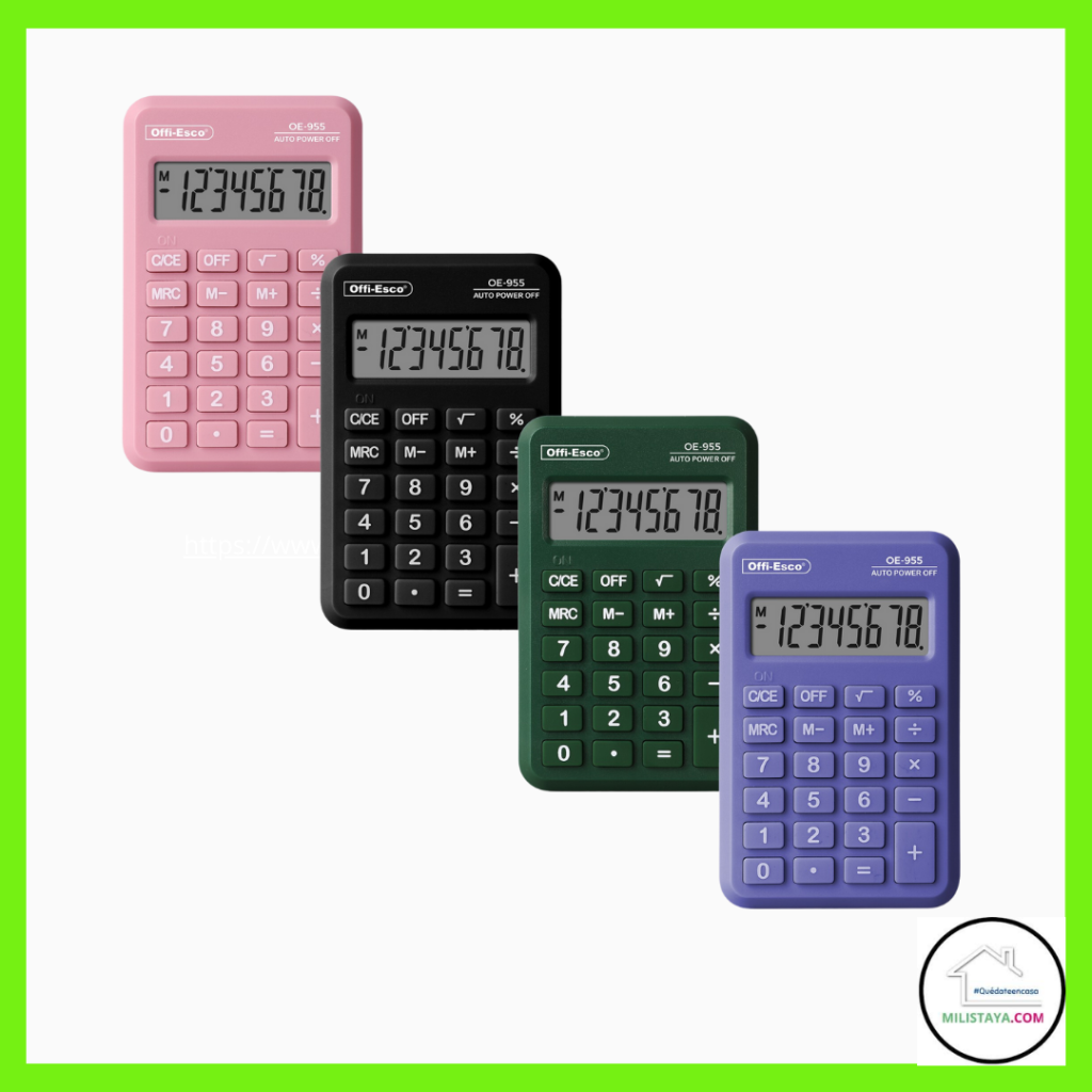 Calculadora Bolsillo 402 / 8 Dígitos - Importadora Ronson