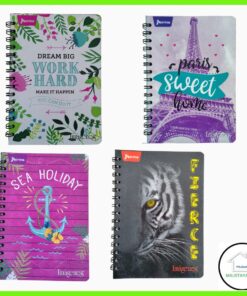 Cuaderno Argollado Pequeño Cuadriculado Imágenes 100 Hojas Diseño Surtidos